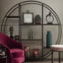Libra Fitzroy Bronze Emperador Marble Circular Shelving Unit